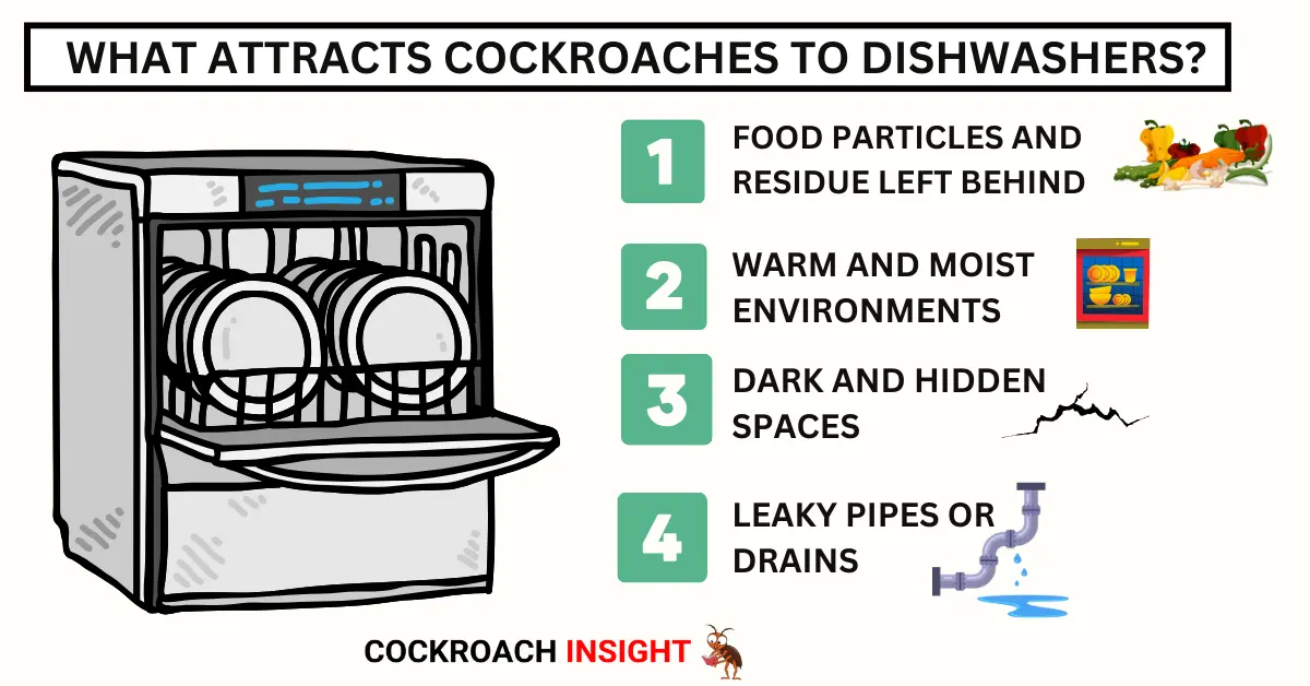 What Attracts Cockroaches to Dishwashers?