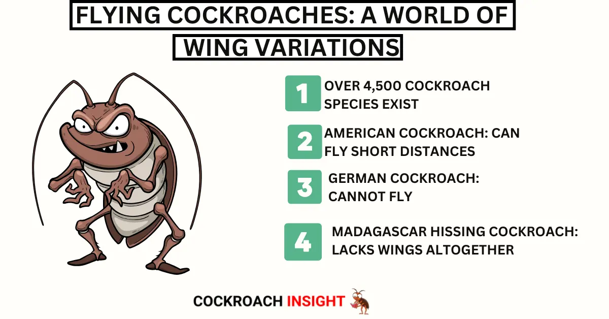 Flying Cockroaches: A World of Wing Variations