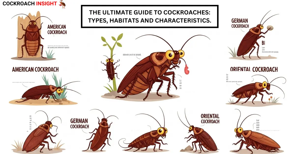 The Ultimate Guide to Cockroaches: Types, Habitats and Characteristics.