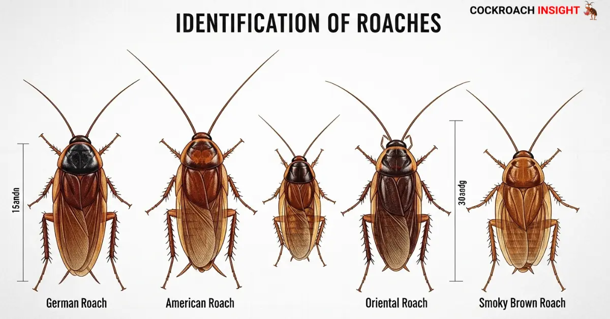 Identification of roaches: