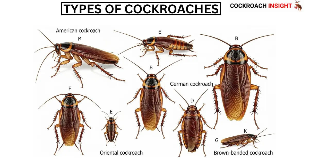 Types of Roaches: